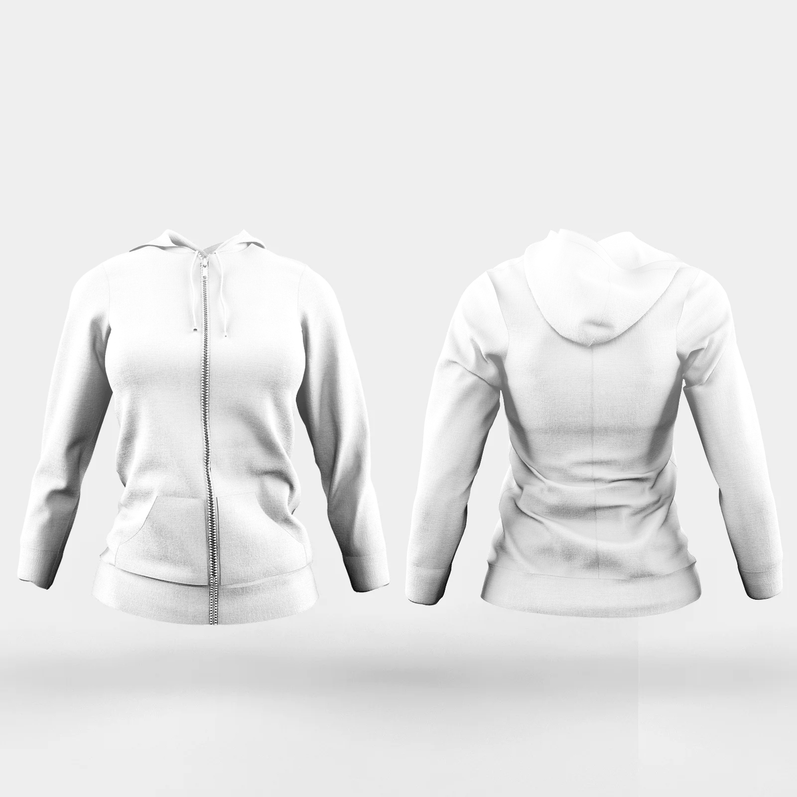 Female Zipper Hoodie